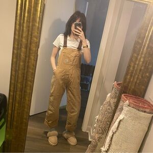 Vintage Carhartt Women's Brown Overalls